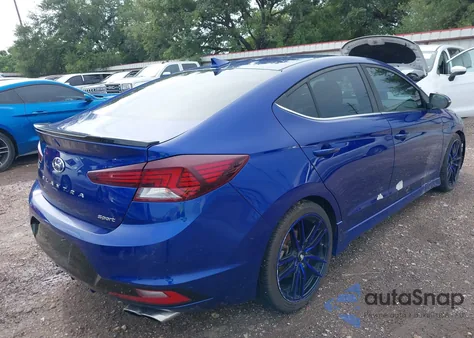 2019 Hyundai Elantra Sport из США, поврежденный, VIN KMHD04LB0KU887919